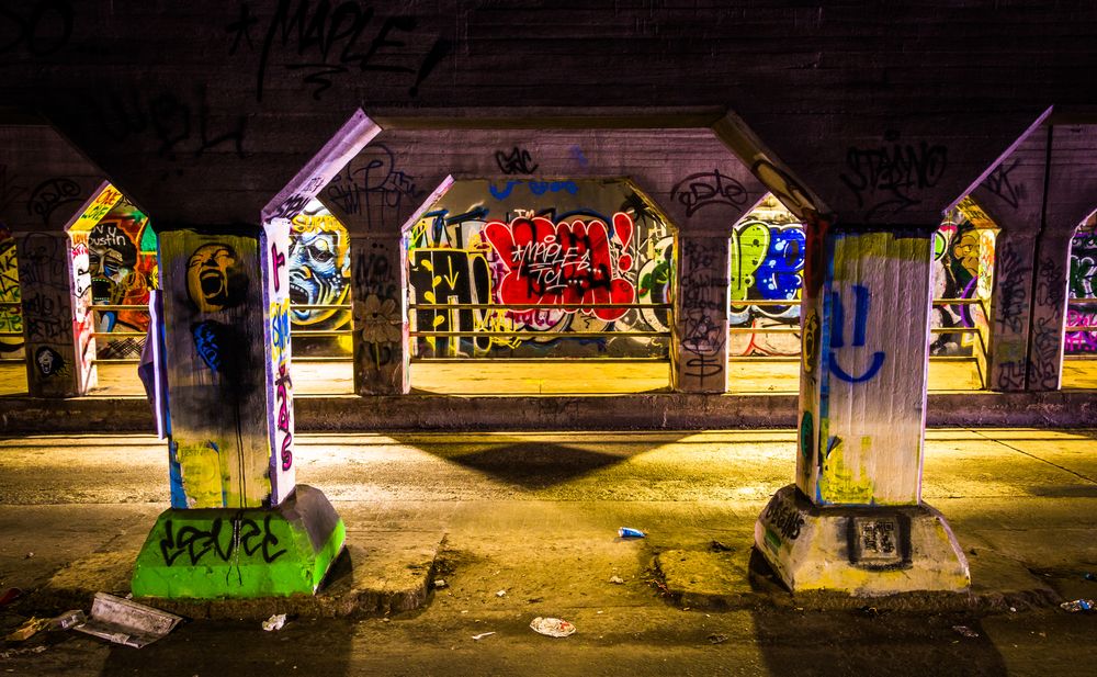 View inside the Krog Street Tunnel