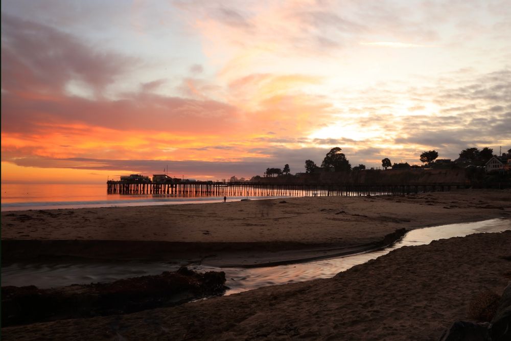Sunset over Capitola Beach