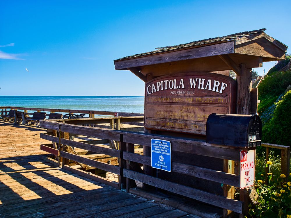 Signage of Capitola Wharf