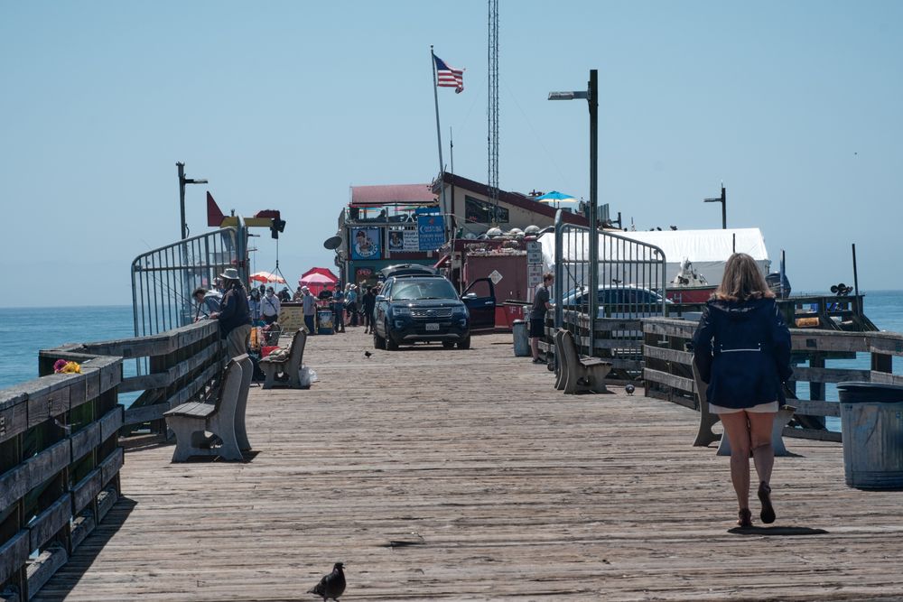 People on Capitola Wharf