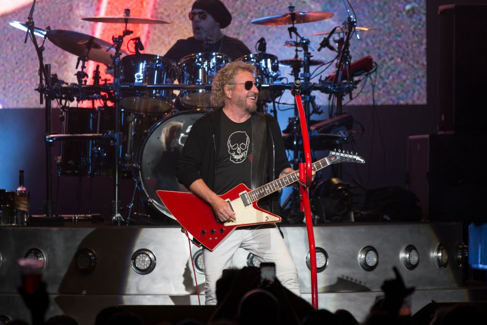 A performer at Concord Pavilion