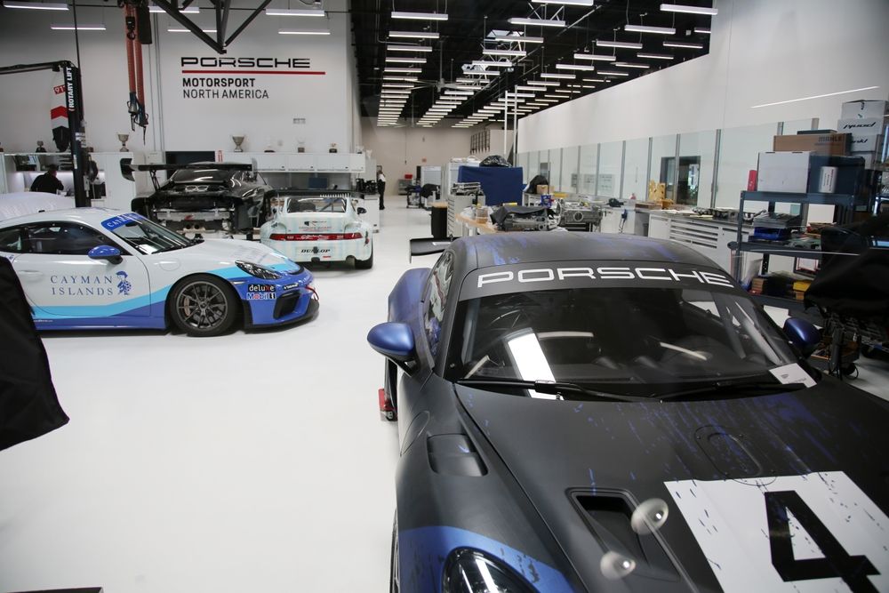 Vehicles displayed in Porsche Experience Center