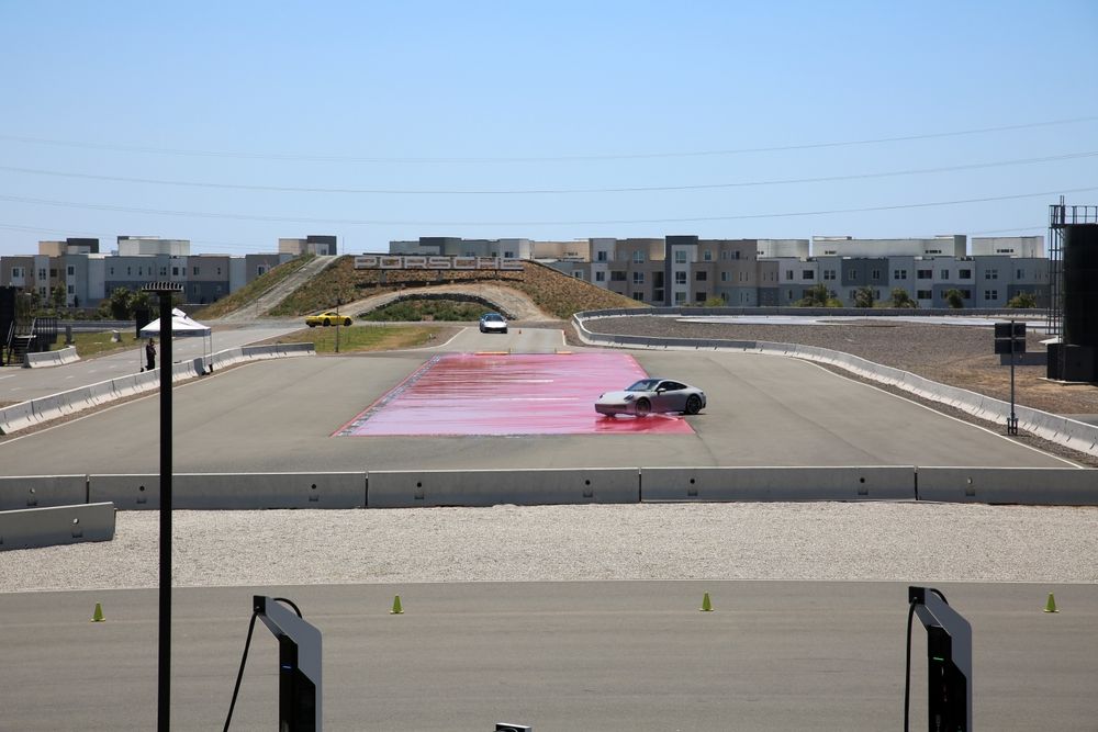 View of Porsche Experience Center's practice race track