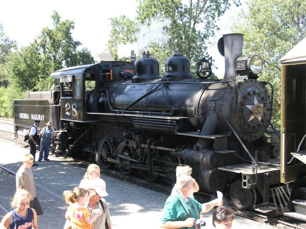 Steam locomotive at Railtown 1897 State Historic Park