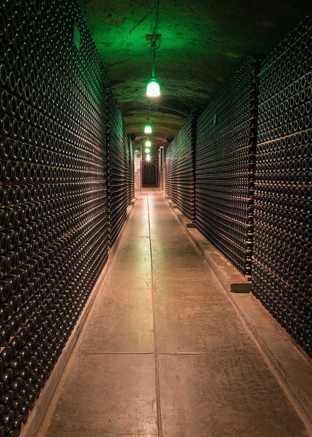Wine cellar in Schramsberg Vineyards