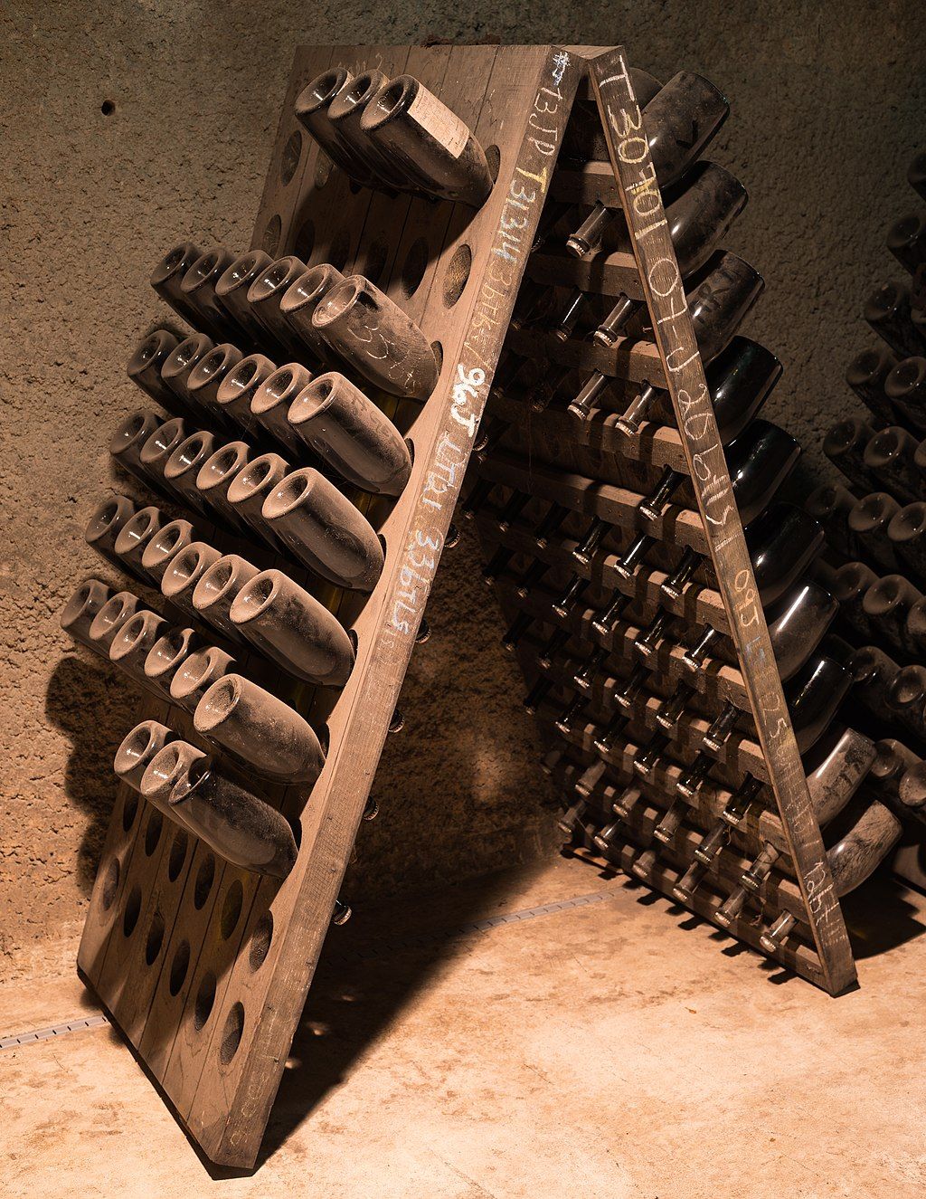 Wine bottles in Schramsberg Vineyards