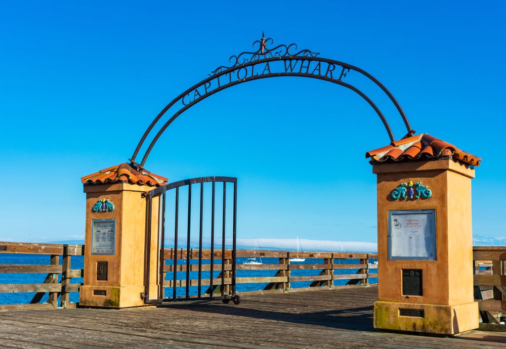 Entryway of Capitola wharf pier