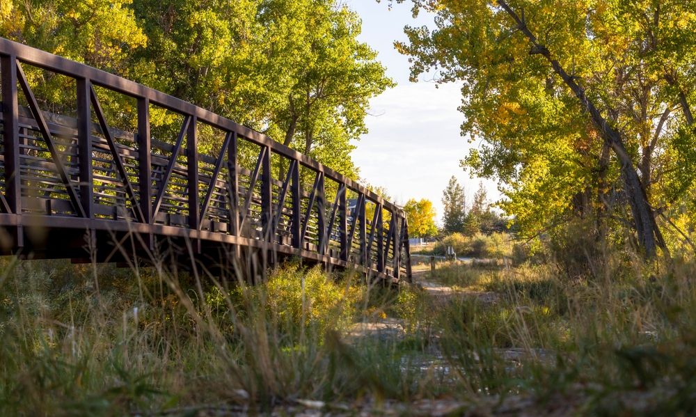 Footbridge at Cherry Creek Valley Ecological Park