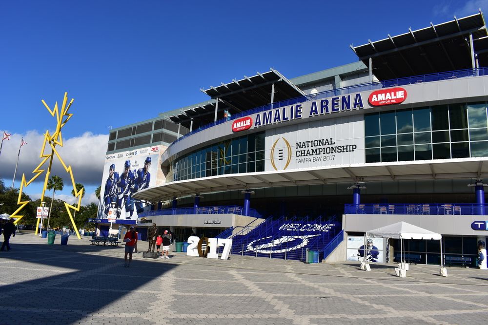 Exterior of Amalie Arena