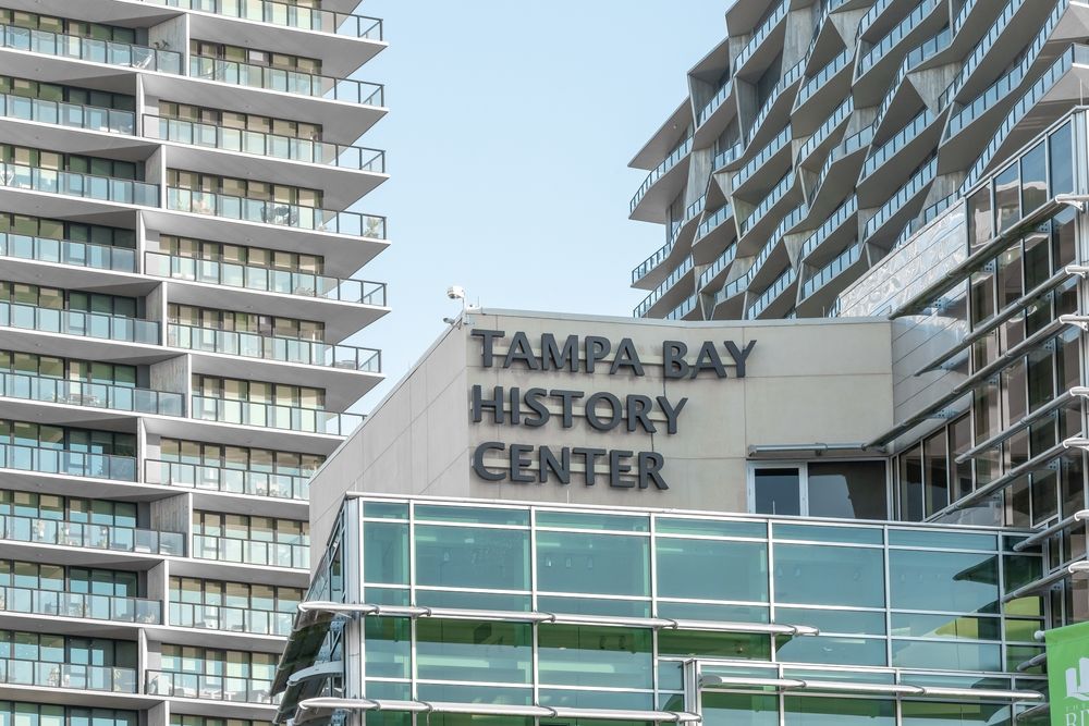 Building sign of Tampa Bay History Center