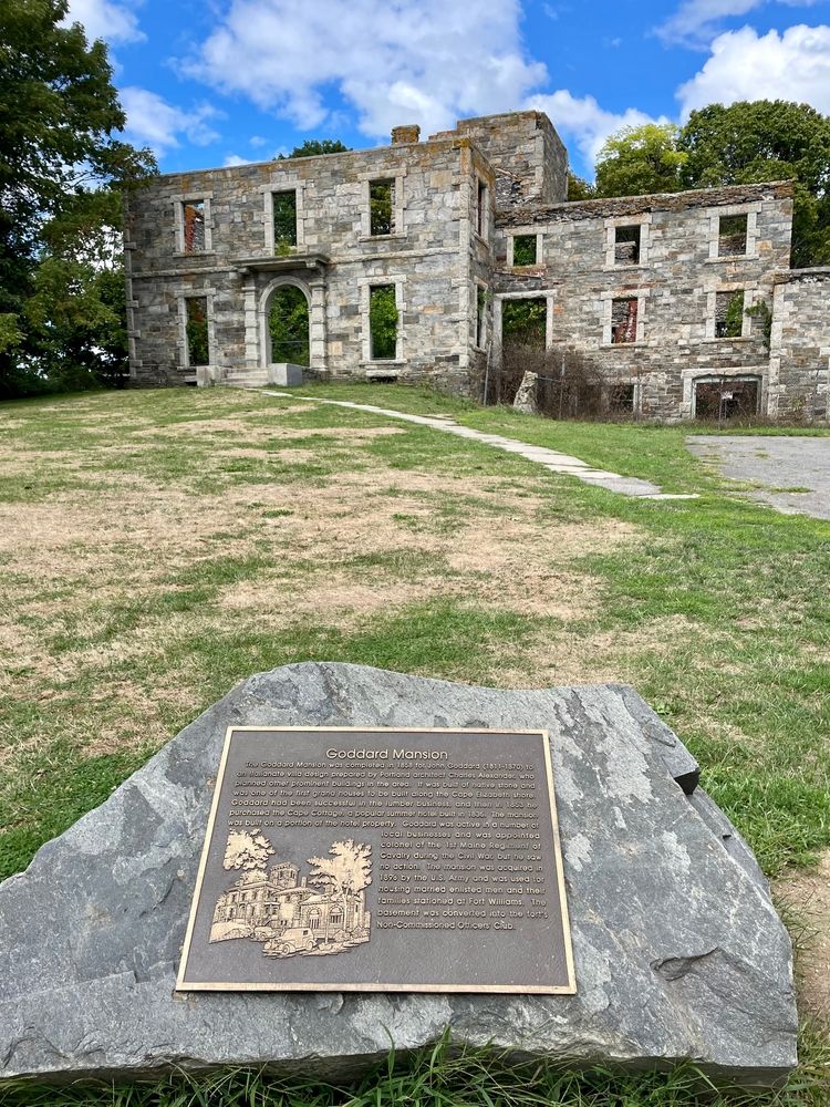 Exterior of the Ruins of Goddard Mansion