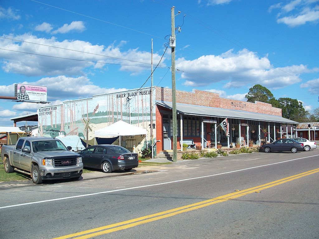 Facade of the Baker Block Museum