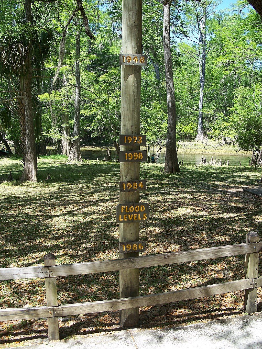 The grounds of Manatee Springs State Park