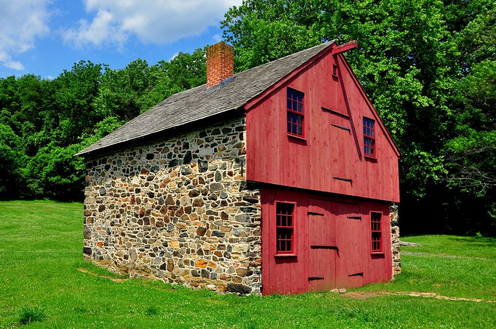 Wooden work shed at Brandywine Battlefield Park