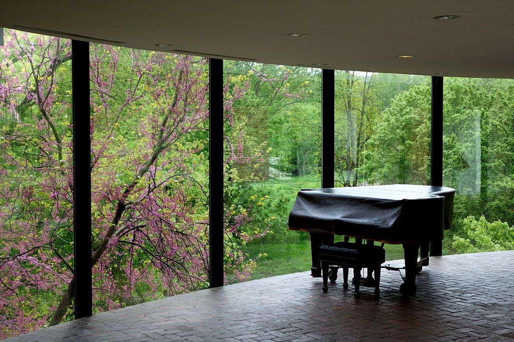 A piano displayed in Brandywine River Museum