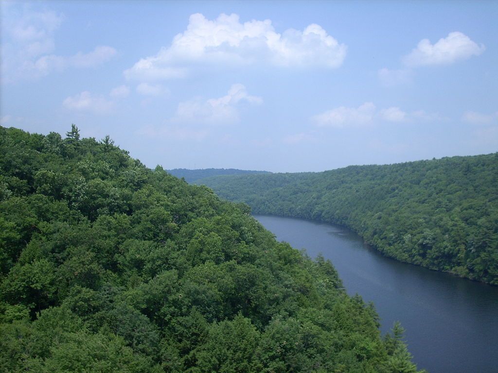 Aerial view of Clarion River