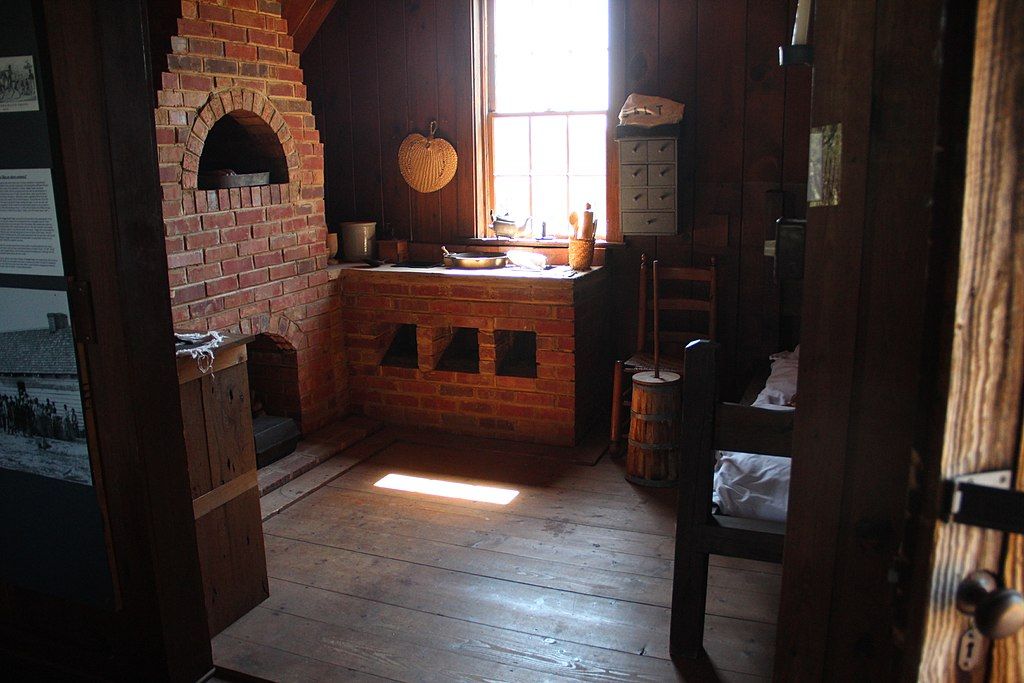 Interior of Chief Vann Historic Site house
