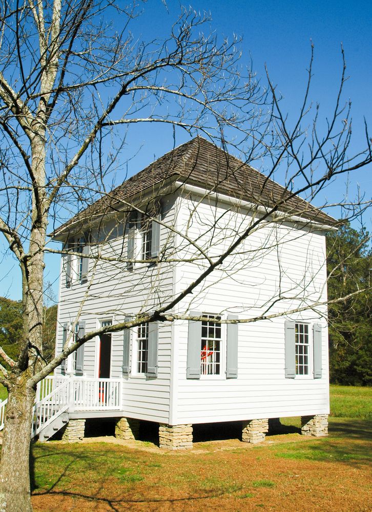 A house at New Echota State Historic Site