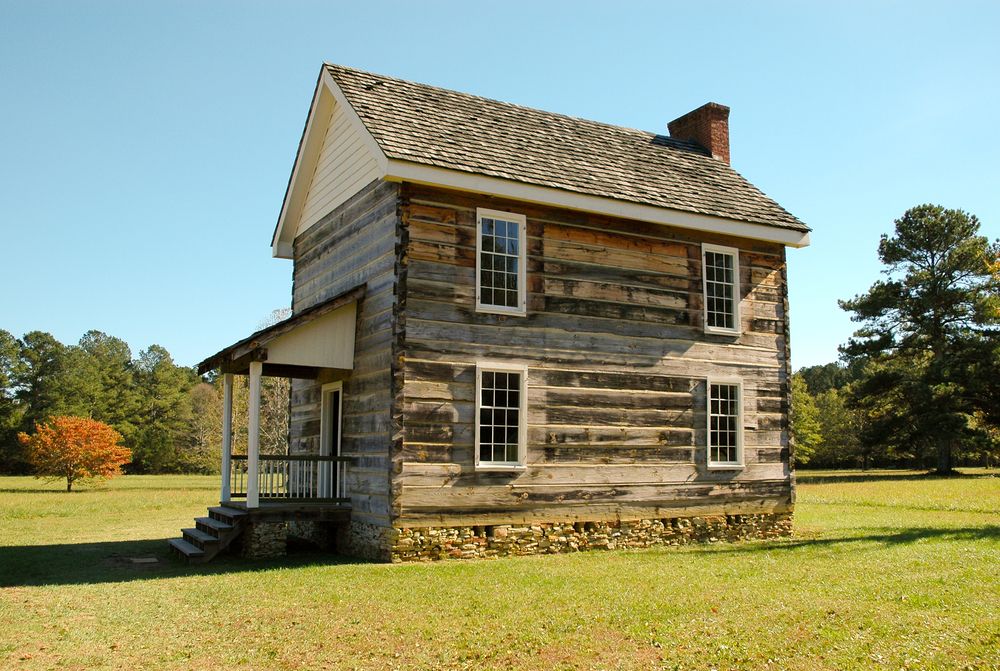 Council house at New Echota State Historic Site