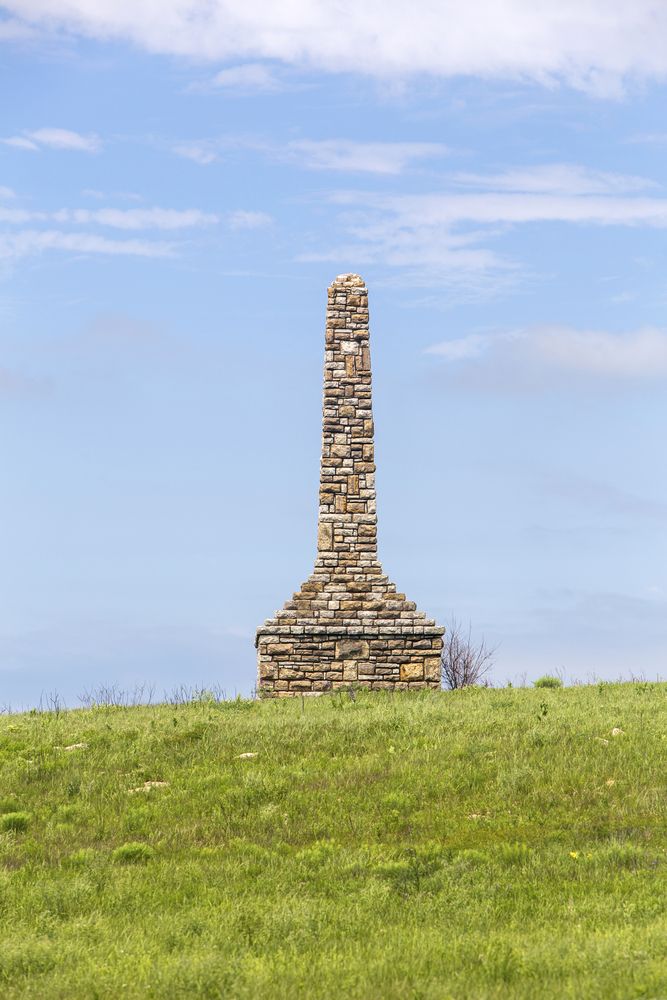 The Kanza monument at Allegawaho Heritage Memorial Park