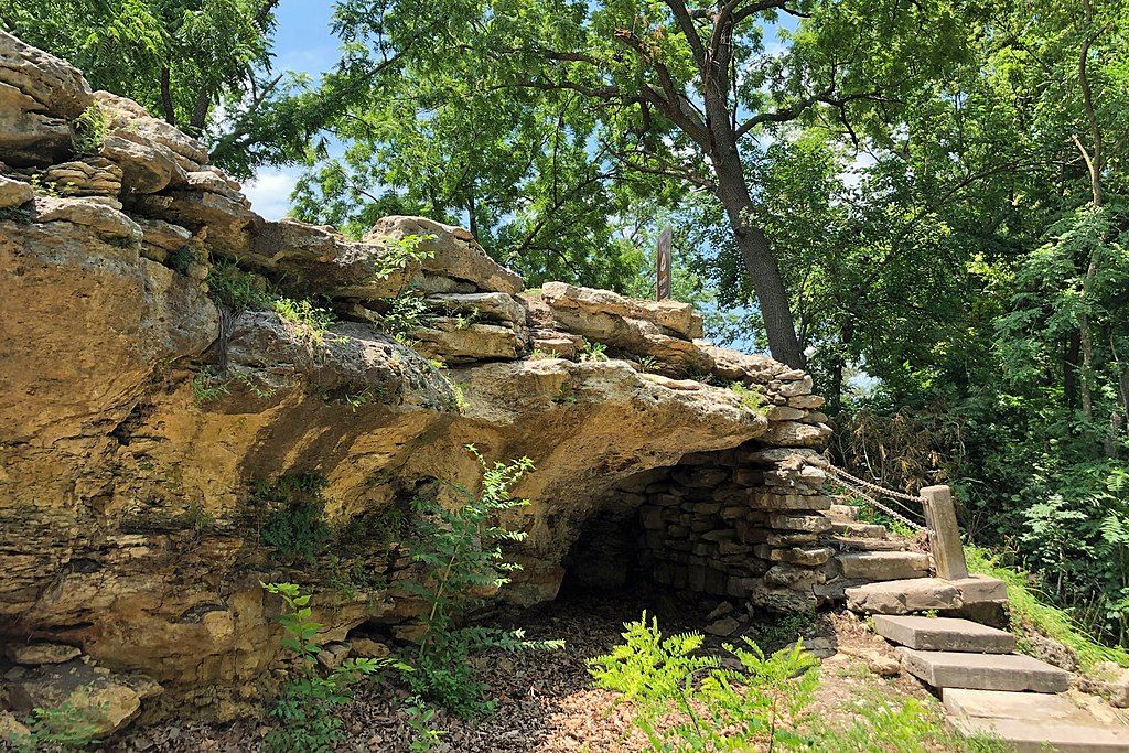 Daytime view of Hermit’s Cave