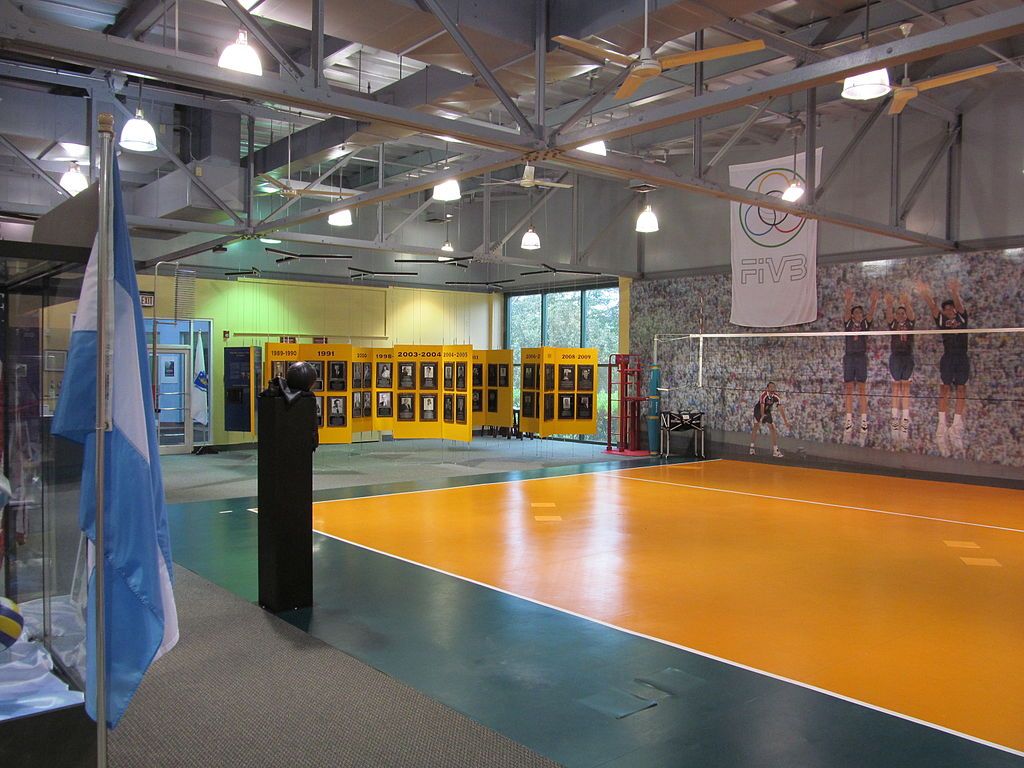 Interior of International Volleyball Hall of Fame