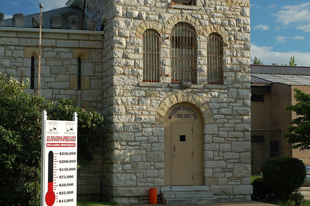 Exterior of Macoupin County Jail at Carlinville Historic District