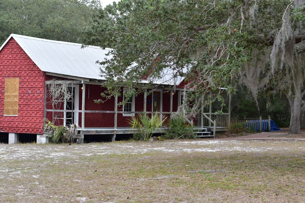 Exterior of the Whitman house at Cedar Key Museum State Park
