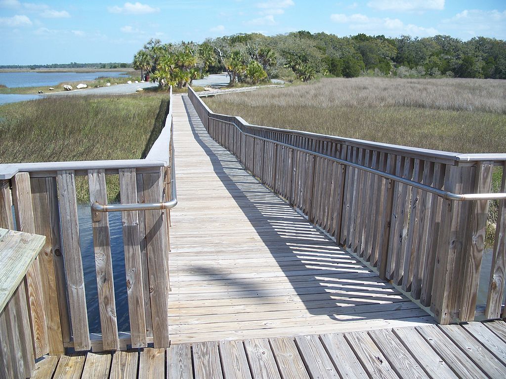 Boardwalk at Shell Mound Campground