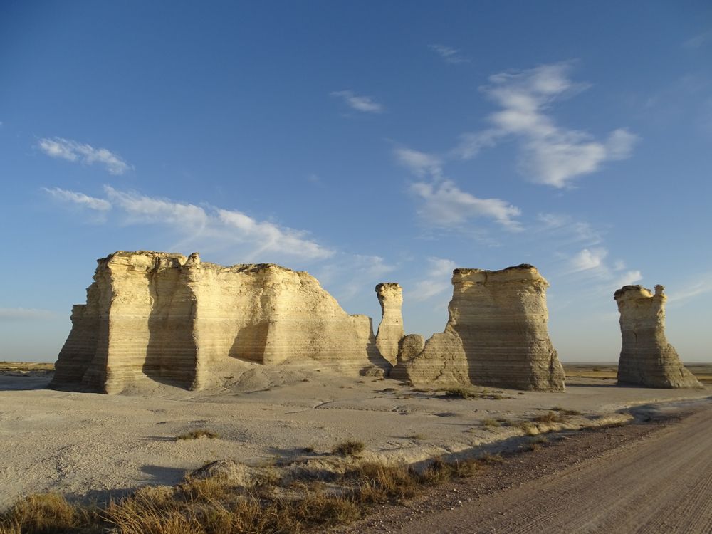 Daytime view of Oakley's Monument Rocks