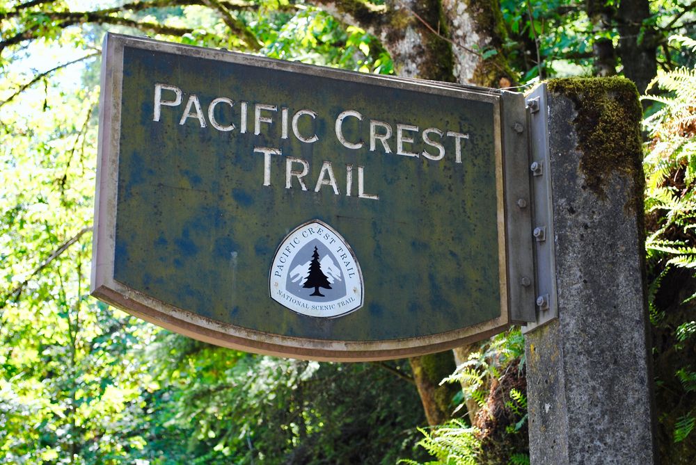Signage of Pacific Crest Trail