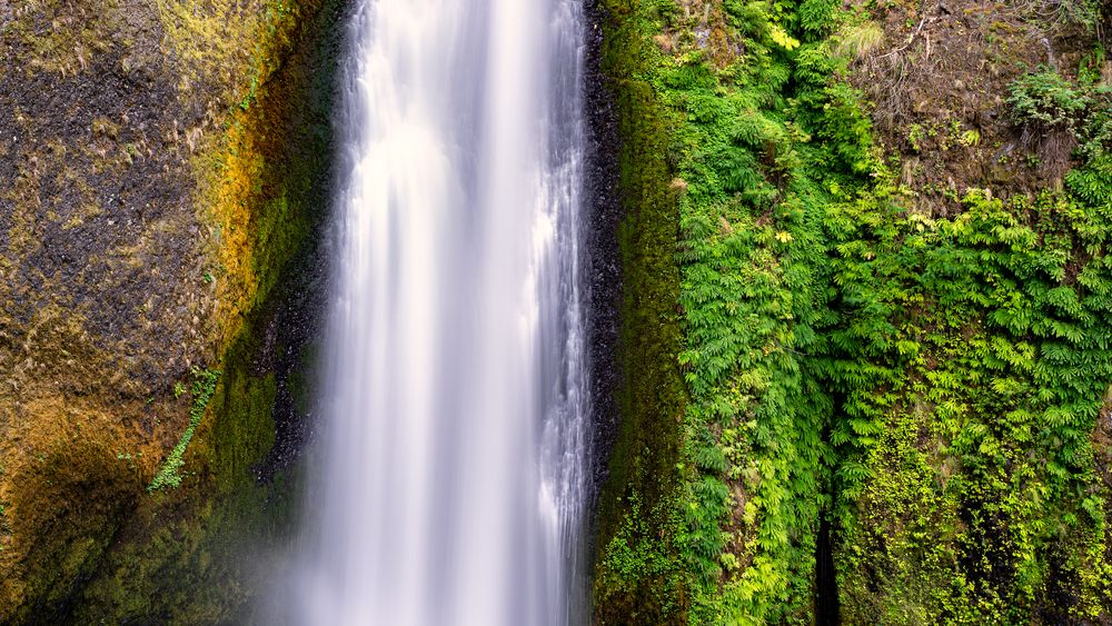 Close view of Wahclella Falls