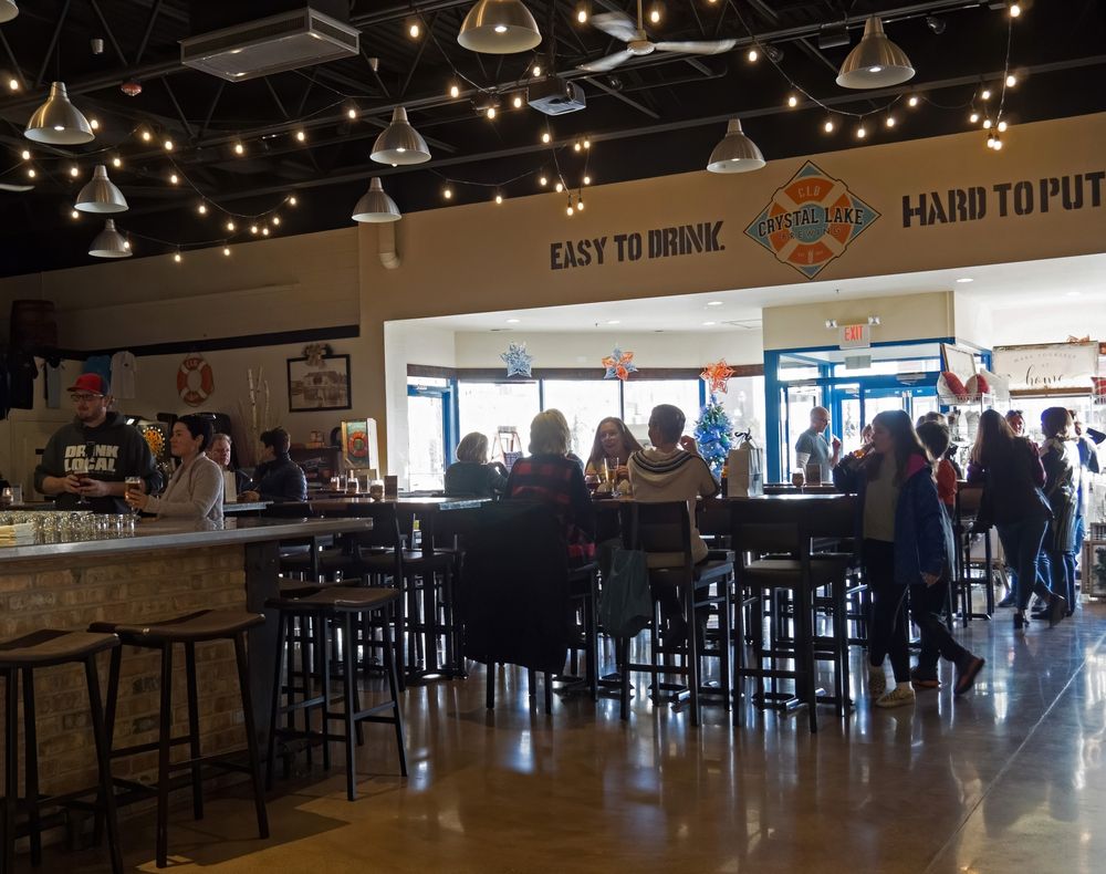 Interior of Crystal Lake Brewing