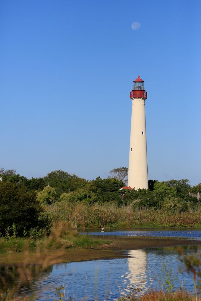 Daytime view of Cape May Lighthouse