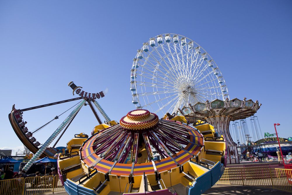 Amusement rides at Gillian’s Wonderland Pier