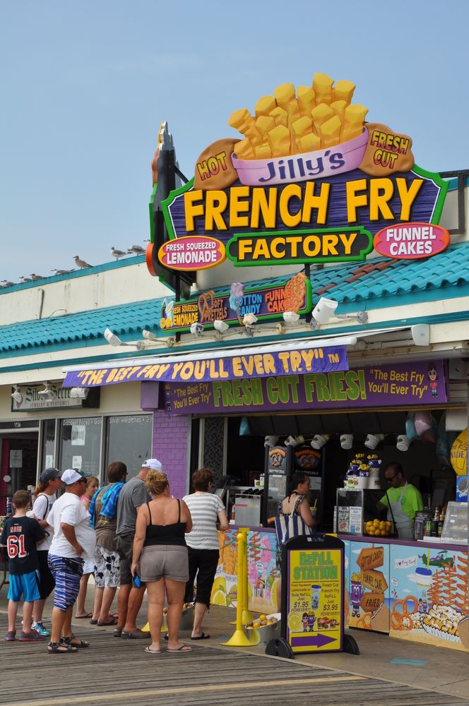 French fry factory at Ocean City Boardwalk