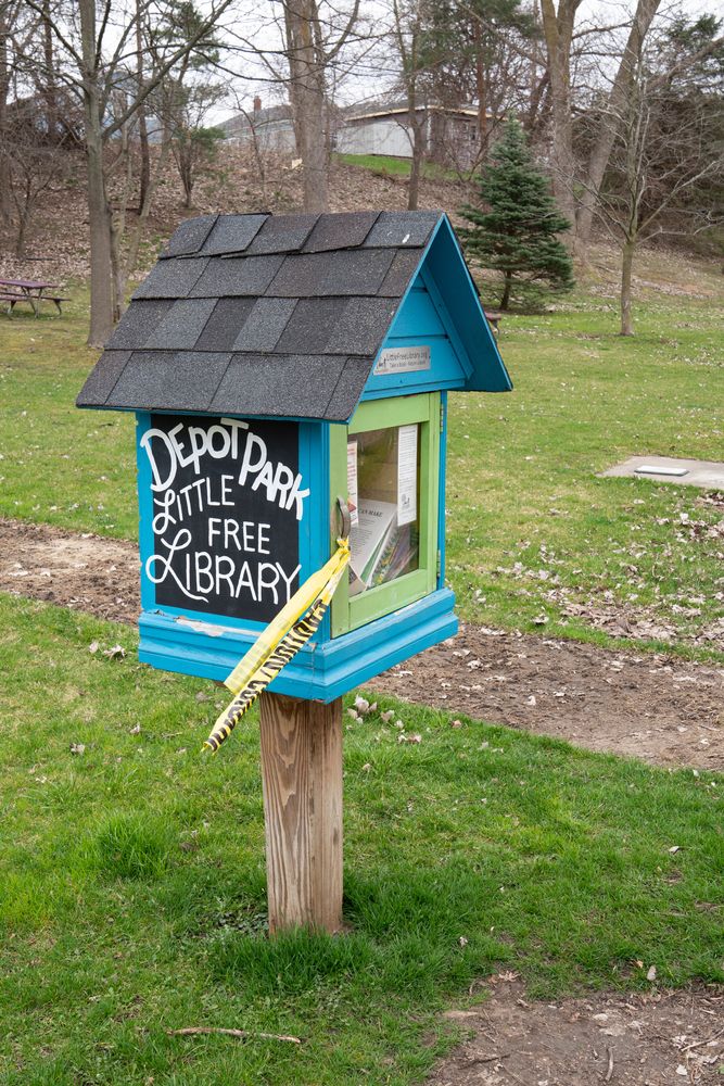 Little free library of Depot Park