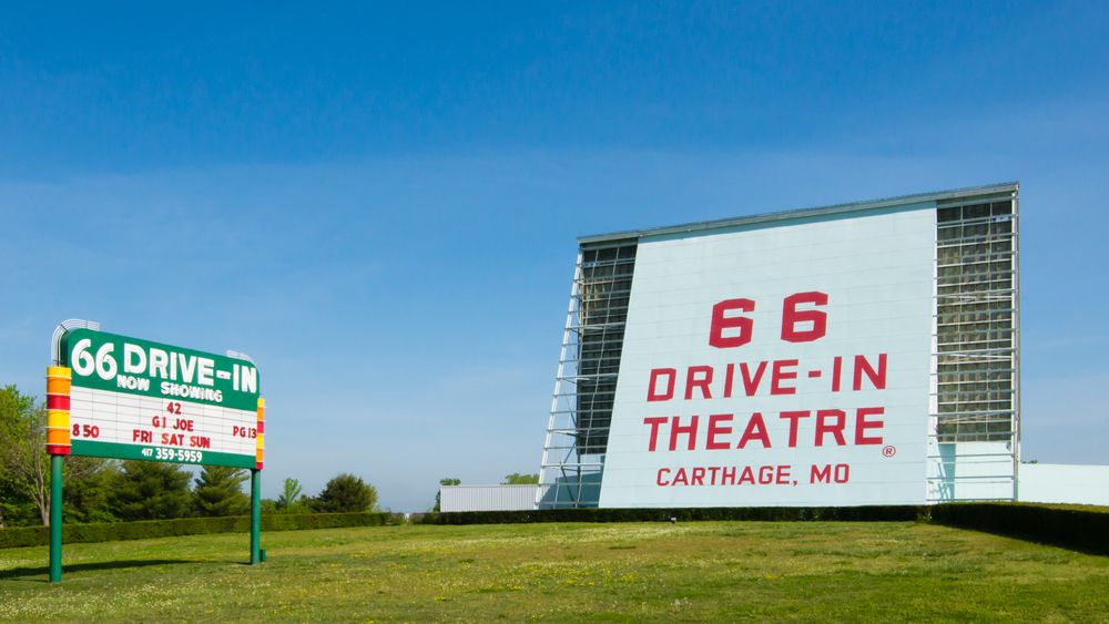 The grounds of 66 Drive-In Theatre