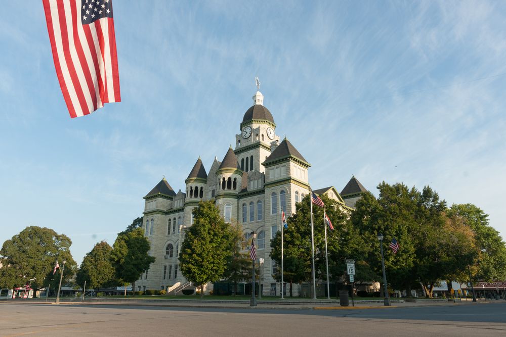 Exterior of Jasper County Courthouse