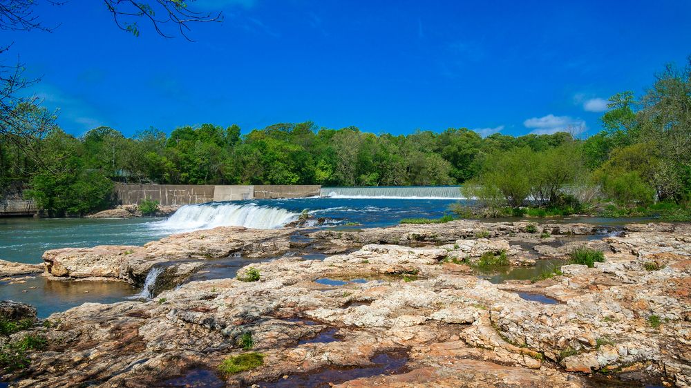 Scenic view of Grand Falls