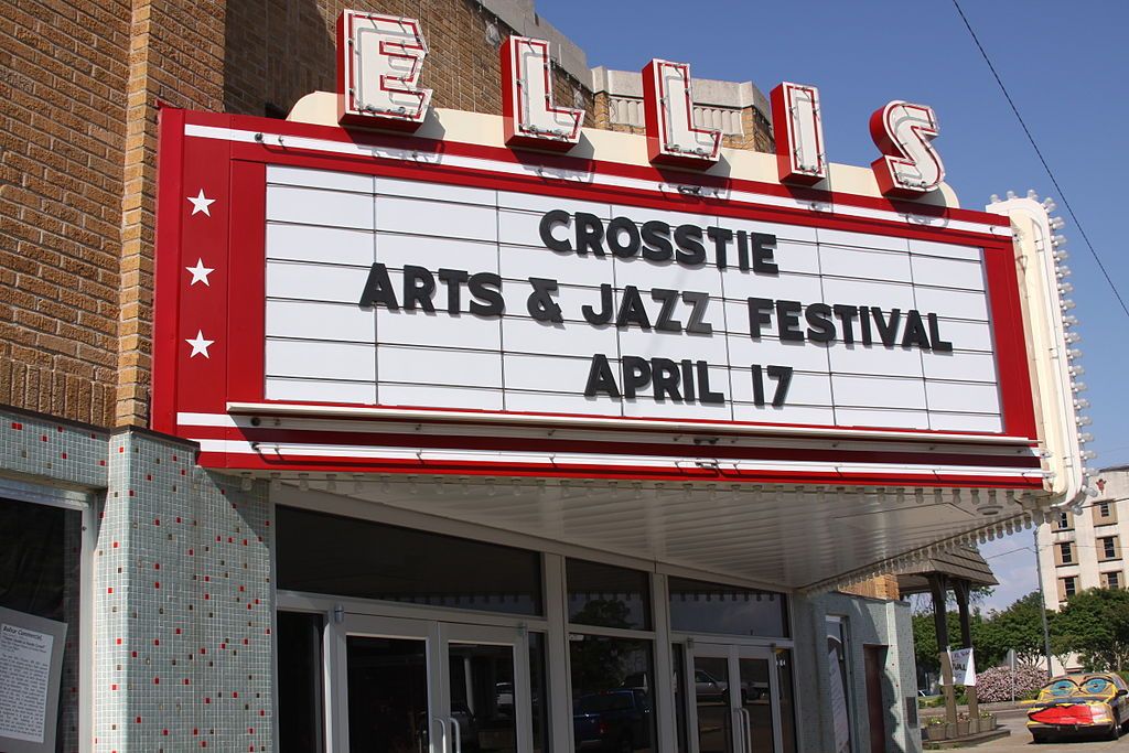 Marquee of Ellis Theater