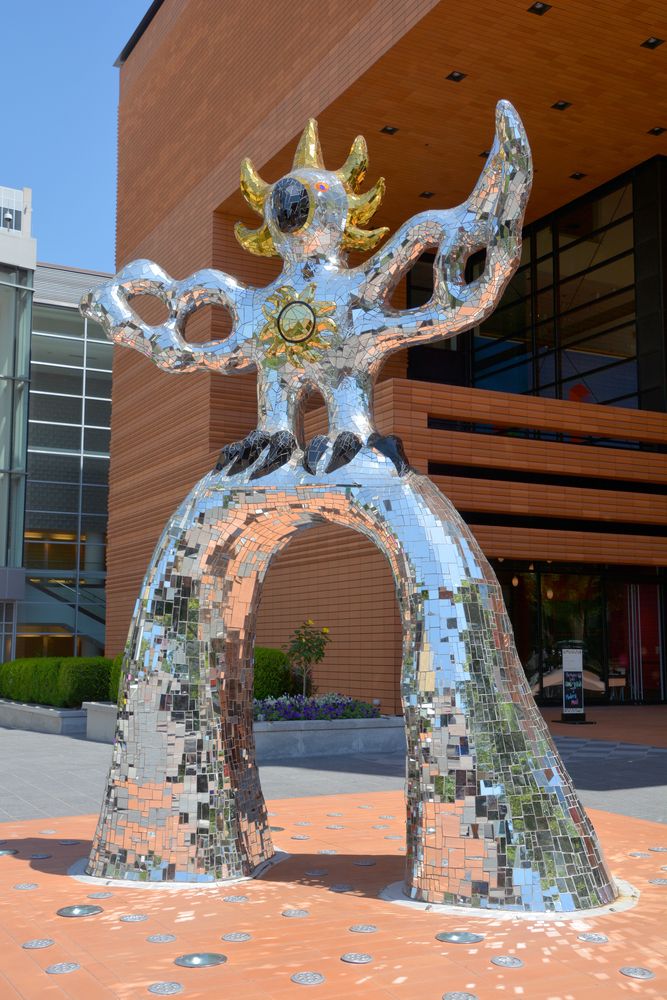 Firebird statue at Bechtler Museum of Modern Art