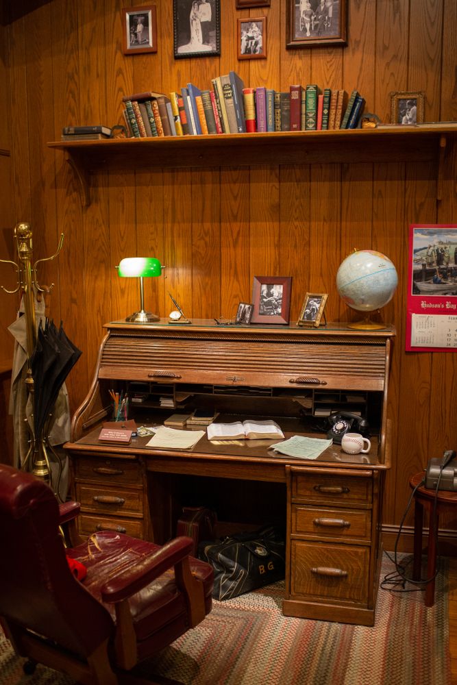 A vintage study inside the Billy Graham Library