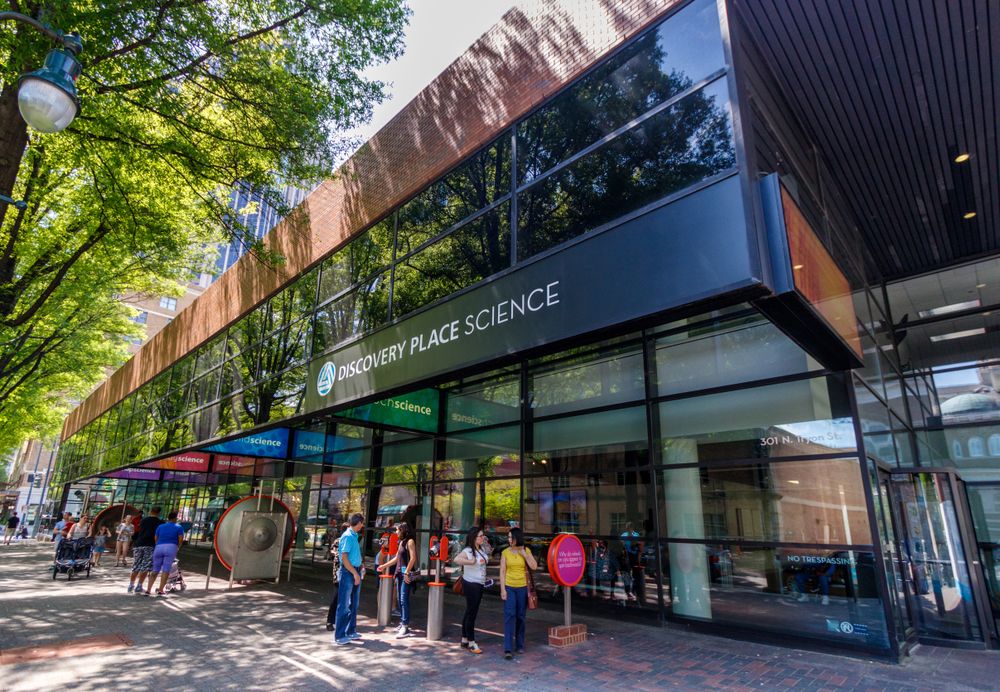 Exterior of the Discovery Place Science Museum