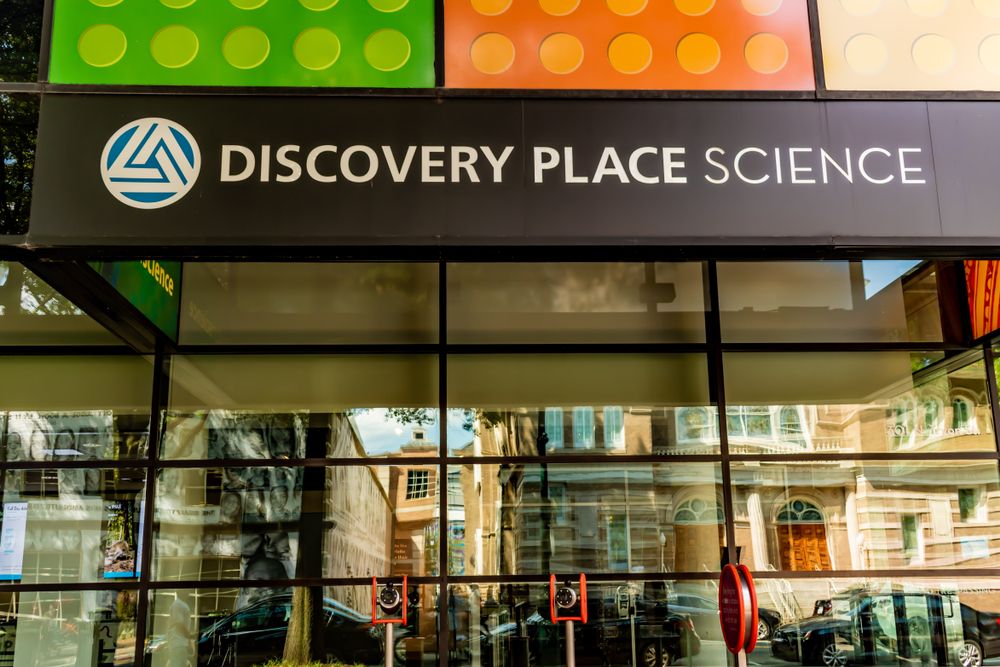 Building sign of the Discovery Place Science Museum