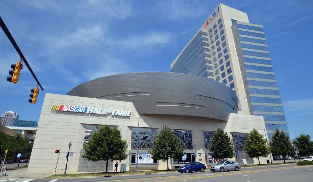 Exterior of the NASCAR Hall of Fame