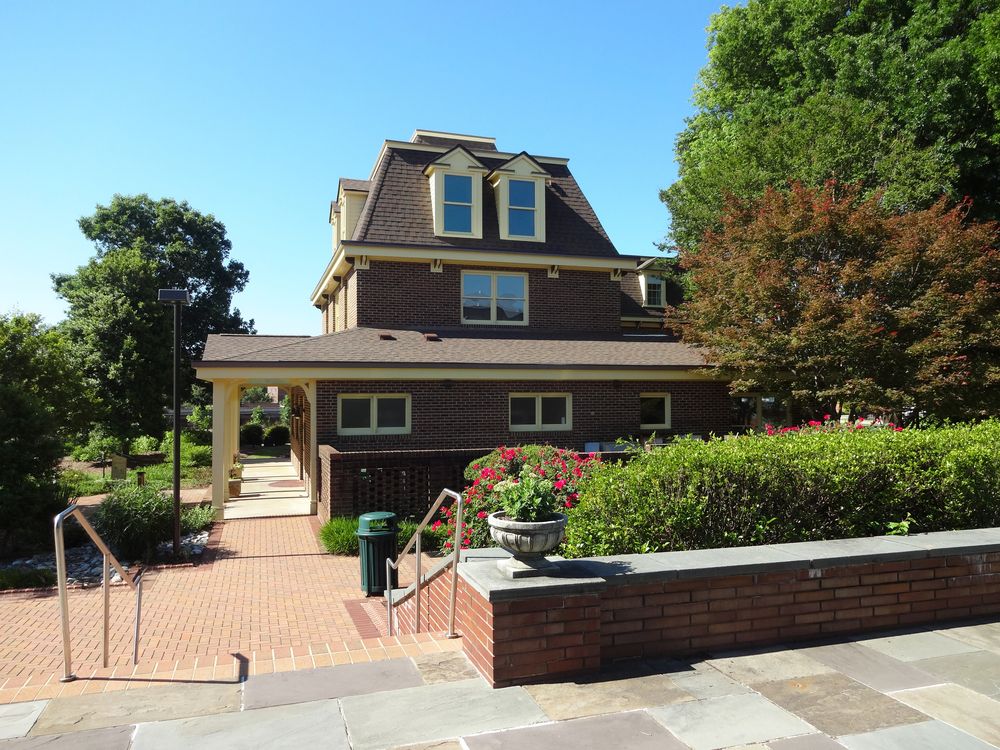 Side view of Page-Walker Arts and History Center's exterior