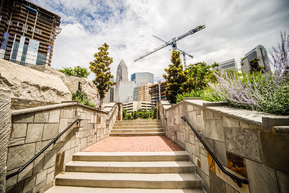 Steps at Romare Bearden Park