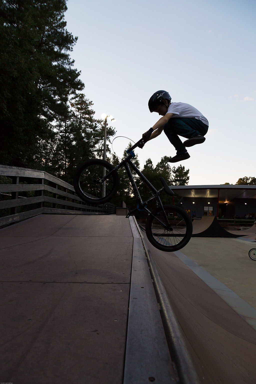 Bike tricks at Sk8-Cary