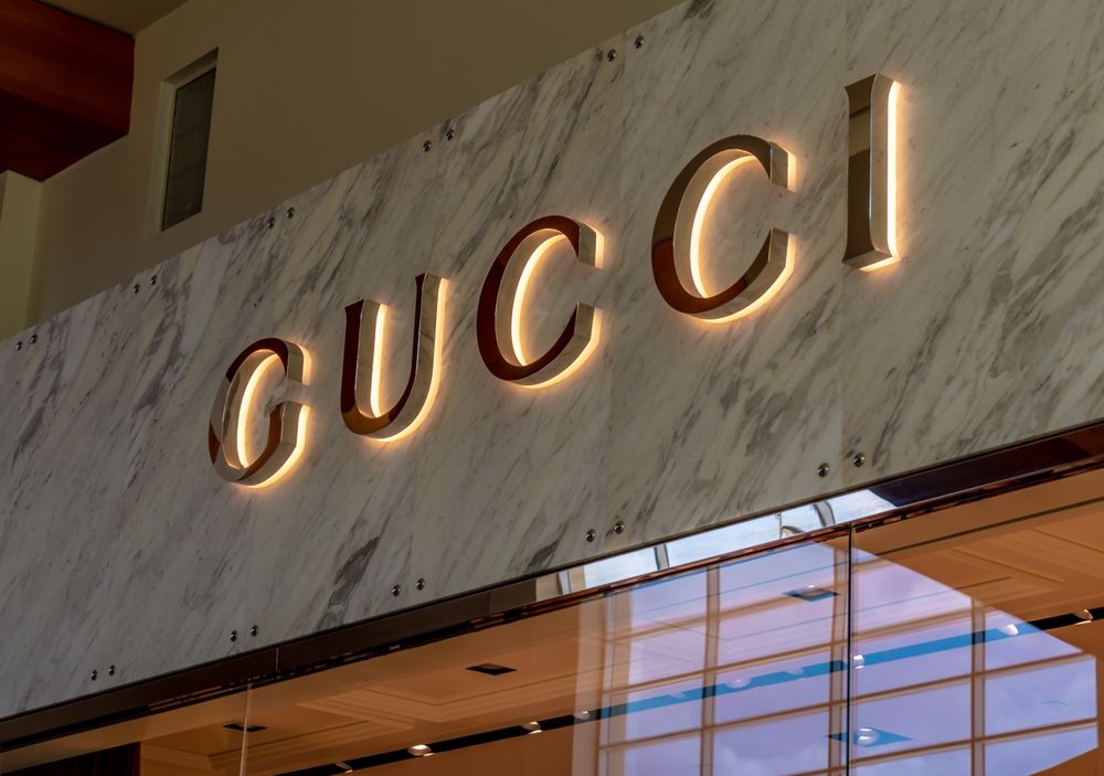 Gucci storesign in SouthPark Mall